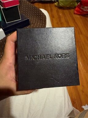 Michael Kors Tortoise and Brown Leather Watch